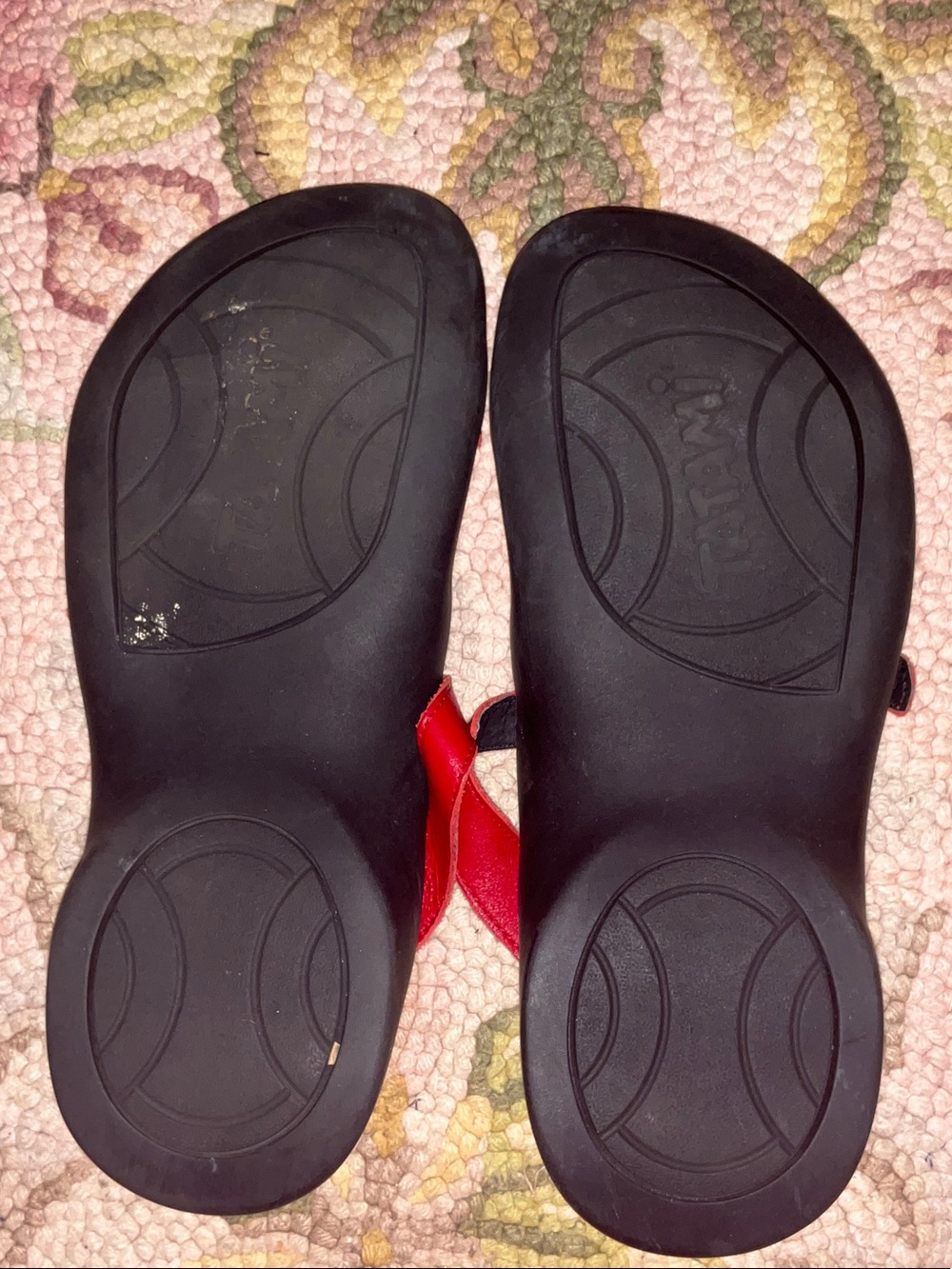 Birkenstock Red Strappy Buckle Sandals - Picture 3 of 9